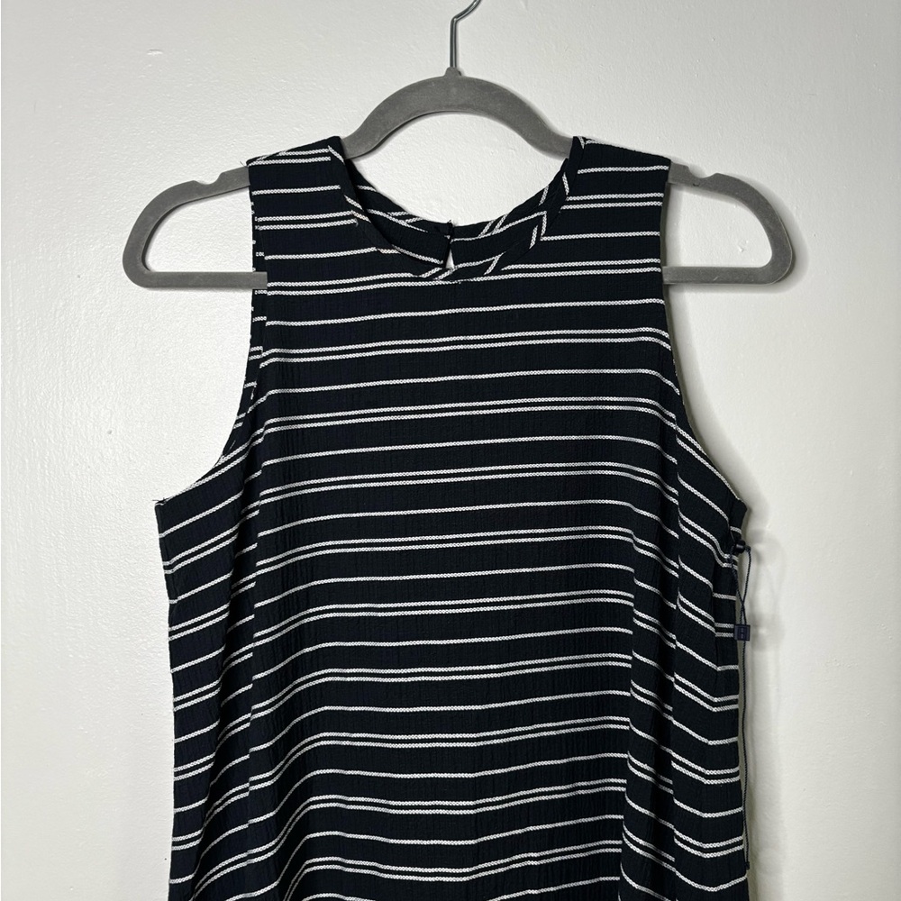 Tommy Hilfiger Navy and White Striped Dress | New- Small (Size 4)